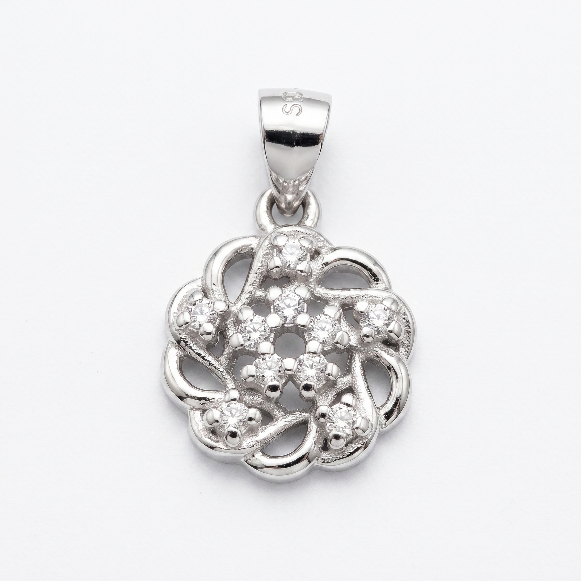 925 sterling silver Artistic Pendant Necklace Creative Gift by Silvme, an elegant accessory for her