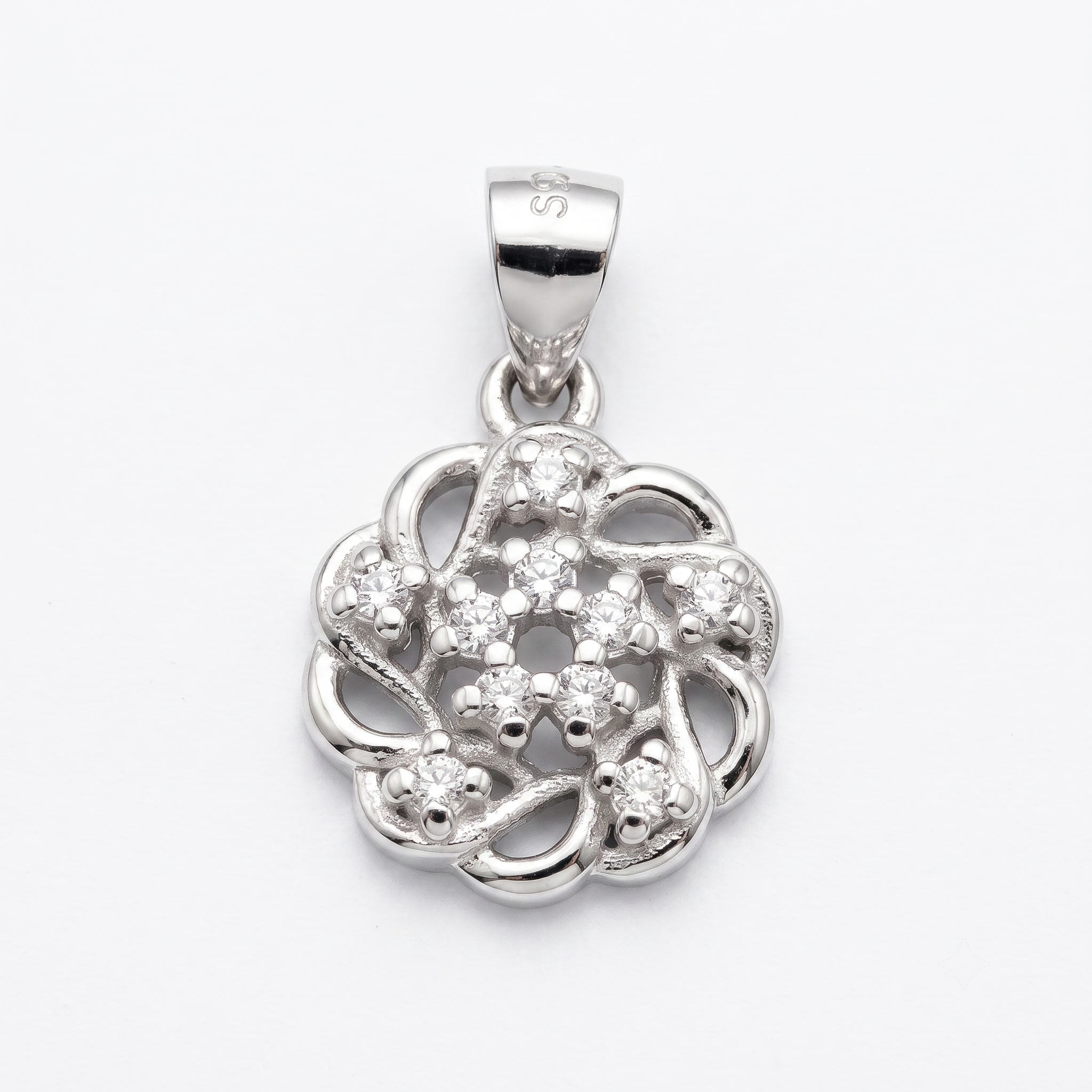 925 sterling silver Artistic Pendant Necklace Creative Gift by Silvme, an elegant accessory for her