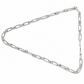 Sterling silver chain by Silvme, made for men, close to 16.62 g in weight, sterling silver throughout