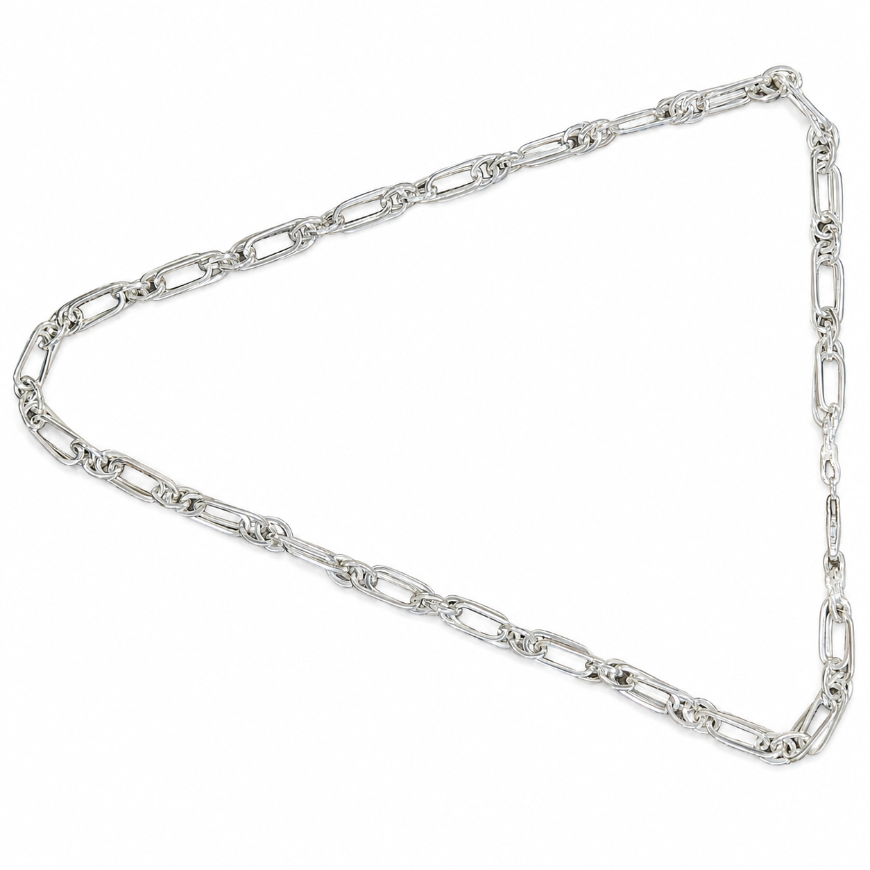 Sterling silver chain by Silvme, made for men, close to 16.62 g in weight, sterling silver throughout