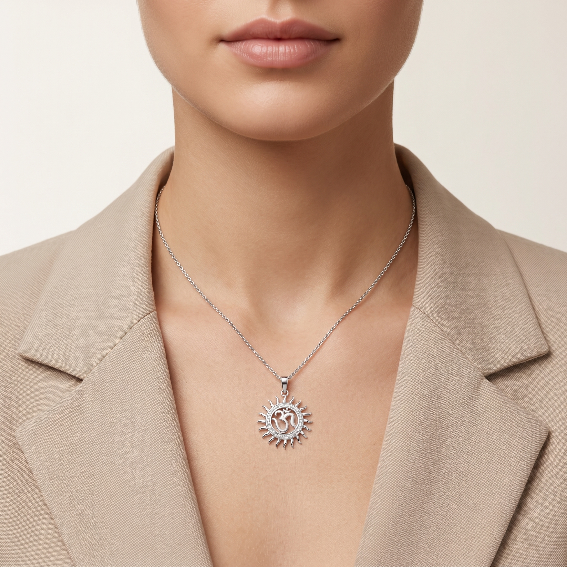 Silvme Charm Pendant Necklace Anniversary Gift Wife with its softly polished 925 silver surface