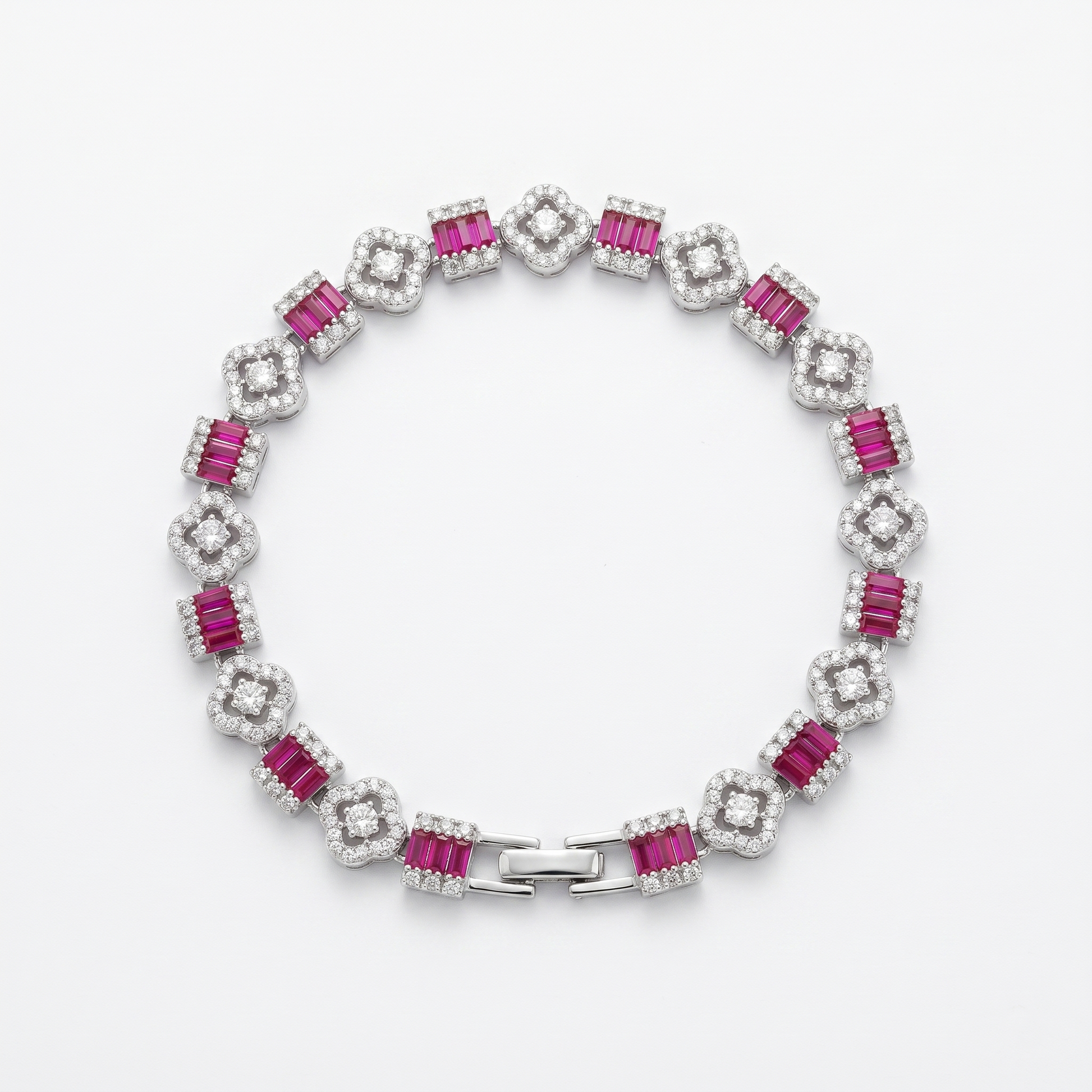 Silvme Cross Charm Bracelet in 925 sterling silver – Faith Silver Bracelet, timeless everyday elegance