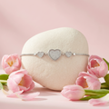 Silvme Geometric Link Bracelet featuring 925 sterling silver 925 purity, 925 silver jewellery, ideal as a birthday gift
