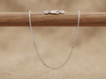 Silvme box link chain in solid 925 sterling silver, approx. 3.79 g, sterling clasp and findings