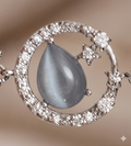 Silvme Floral Cubic Zirconia Bracelet in 925 sterling silver, jewellery for women, ideal as an anniversary gift
