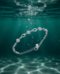 Silvme Infinity Link Bracelet in 925 sterling silver – Eternal Love Silver Bracelet, ideal as an anniversary gift