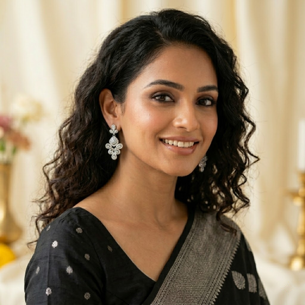 Baguette Stone-Set Chandelier Statement Earrings, close-up detail
