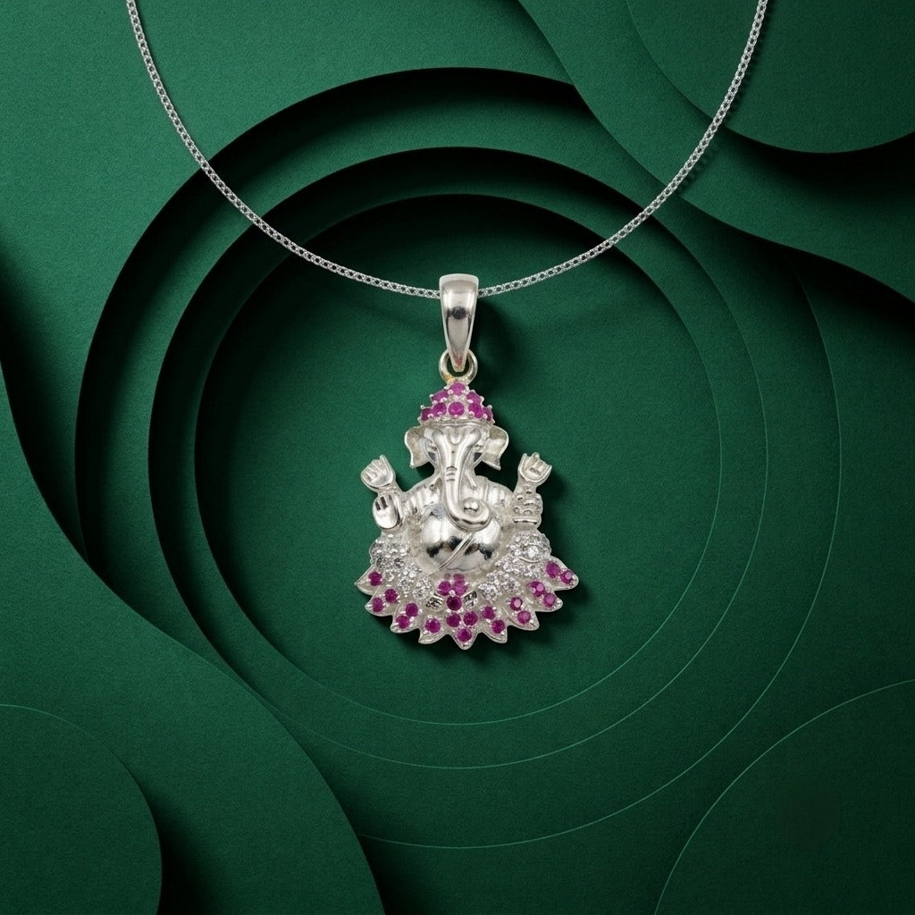Silvme Contemporary Pendant Necklace Modern showcasing its contemporary pendant design in 925 silver