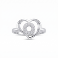 Silvme Daisy Bloom Floral 925 sterling silver ring for women — worn on the finger