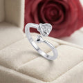 Silvme Anniversary 925 sterling silver ring for women — angled view
