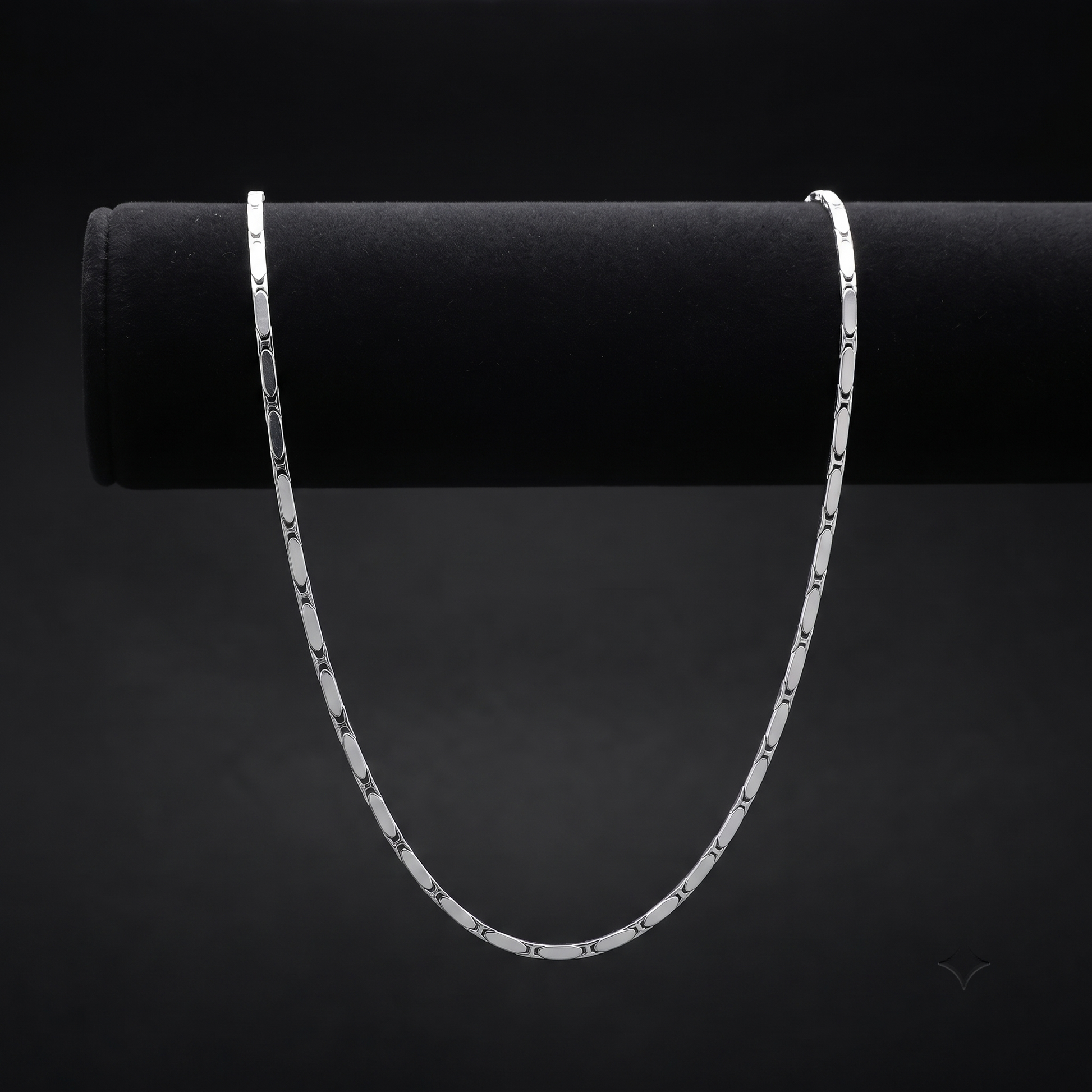 Silvme chain in solid 925 sterling silver, approx. 7.17 g, sterling clasp and findings