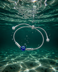 Smooth polished silver surface of the Silvme Moon Star Bracelet, premium 925 sterling silver
