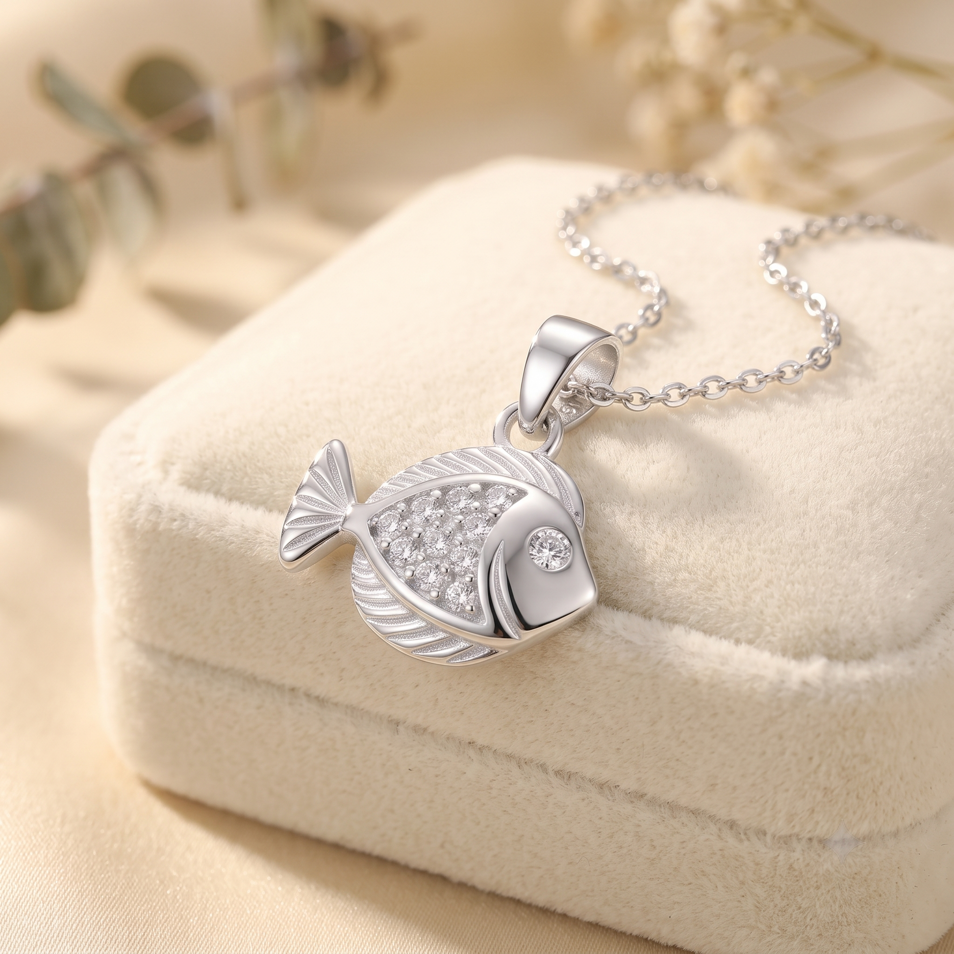 Silvme Lotus Pendant Necklace Wellness Spiritual Gift in 925 silver, a lovely choice as a birthday gift