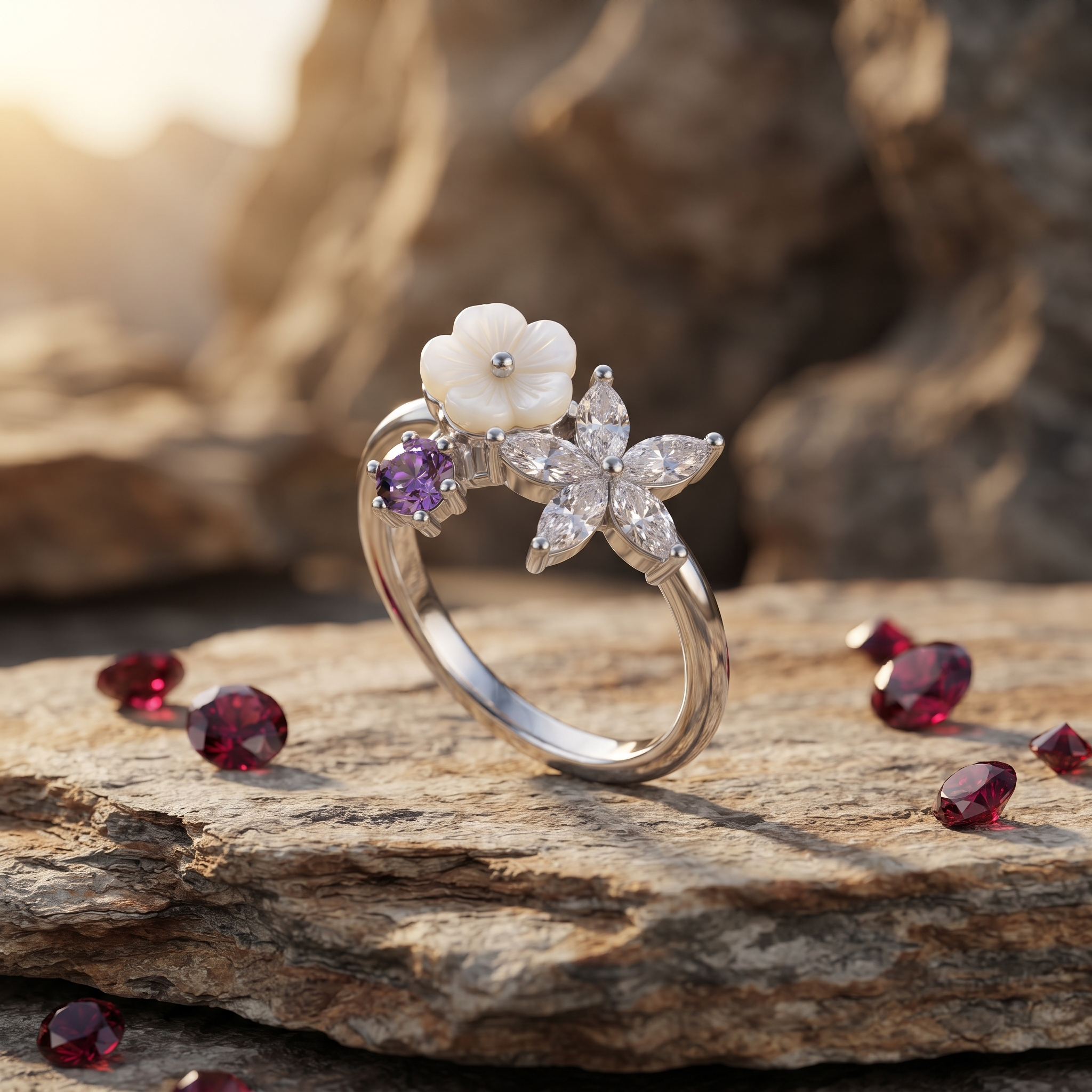 Hallmarked 925 purity on the Silvme Ring Mother Day Heartfelt in 925 silver, timeless everyday elegance