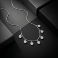 AAA Pear-Drop Stone Pendant with 18 Inch Chain â€“ the Silvme Teardrop CZ Pendant Necklace in 925 silver