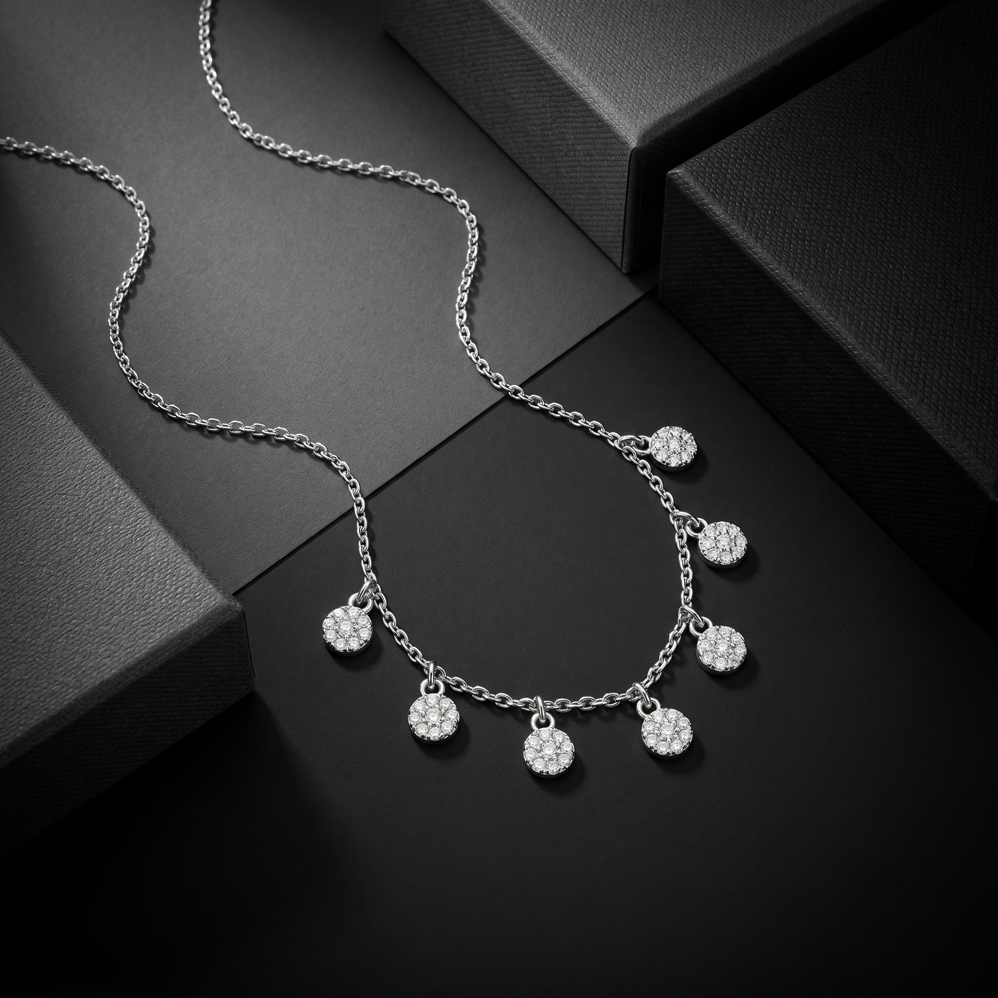 AAA Pear-Drop Stone Pendant with 18 Inch Chain â€“ the Silvme Teardrop CZ Pendant Necklace in 925 silver