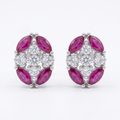Silvme Pure 925 Sterling Silver Royal Crown Drop Earrings for Women & Girls – Studio Shot | Silvme Pure 925 Silver Earrings