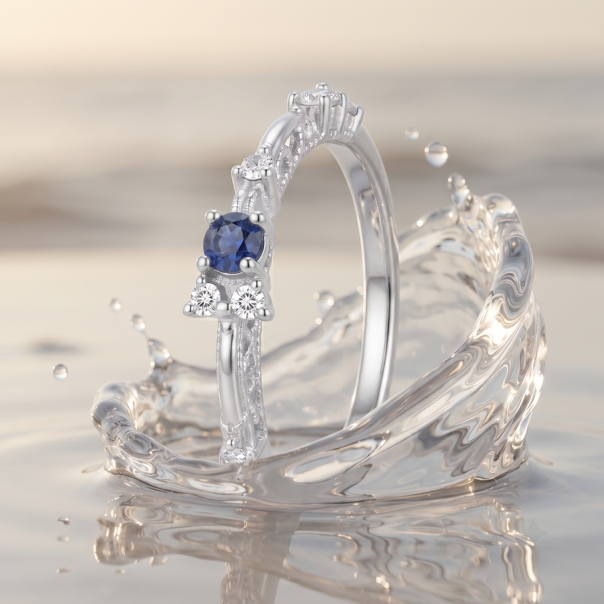 Silvme New Year Gift 925 sterling silver ring for women — side profile