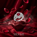 Silvme Infinity Loop 925 sterling silver ring for women — close-up detail