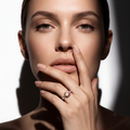 Silvme Heart Dainty Minimal Love 925 sterling silver ring for women — top view