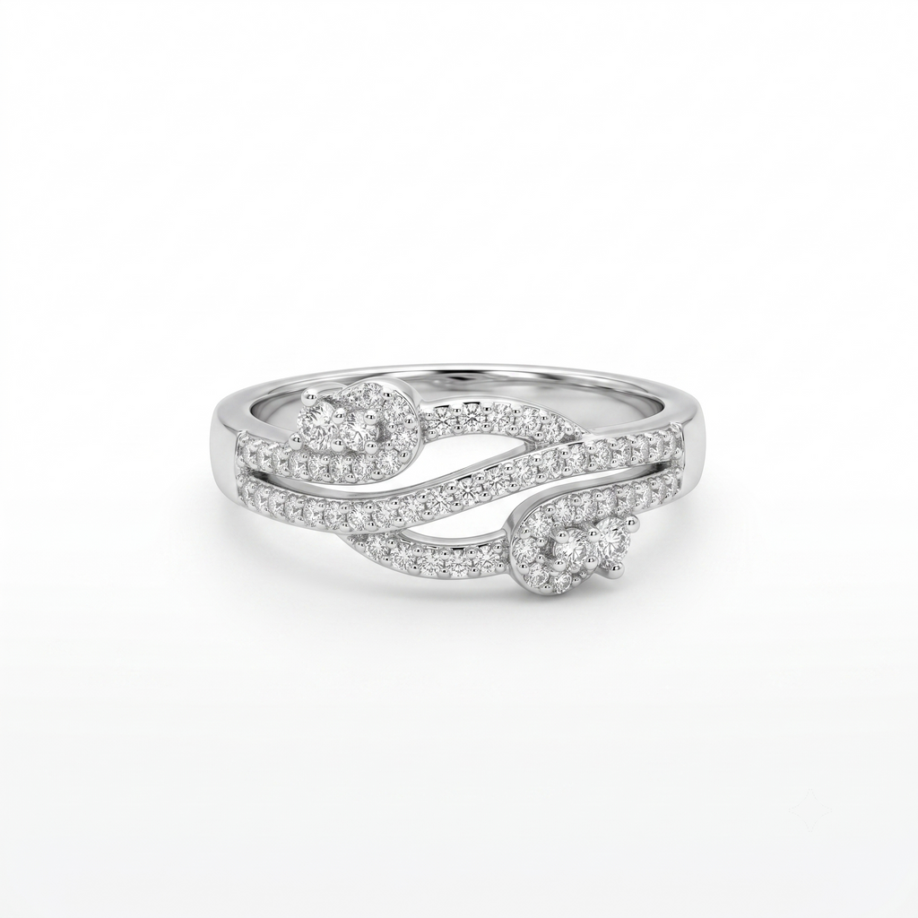 A giftable 925 sterling silver – the Silvme Ocean Wave Textured Ring, timeless everyday elegance