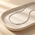 Sterling silver box link chain by Silvme, made for women and men, close to 6.09 g in weight