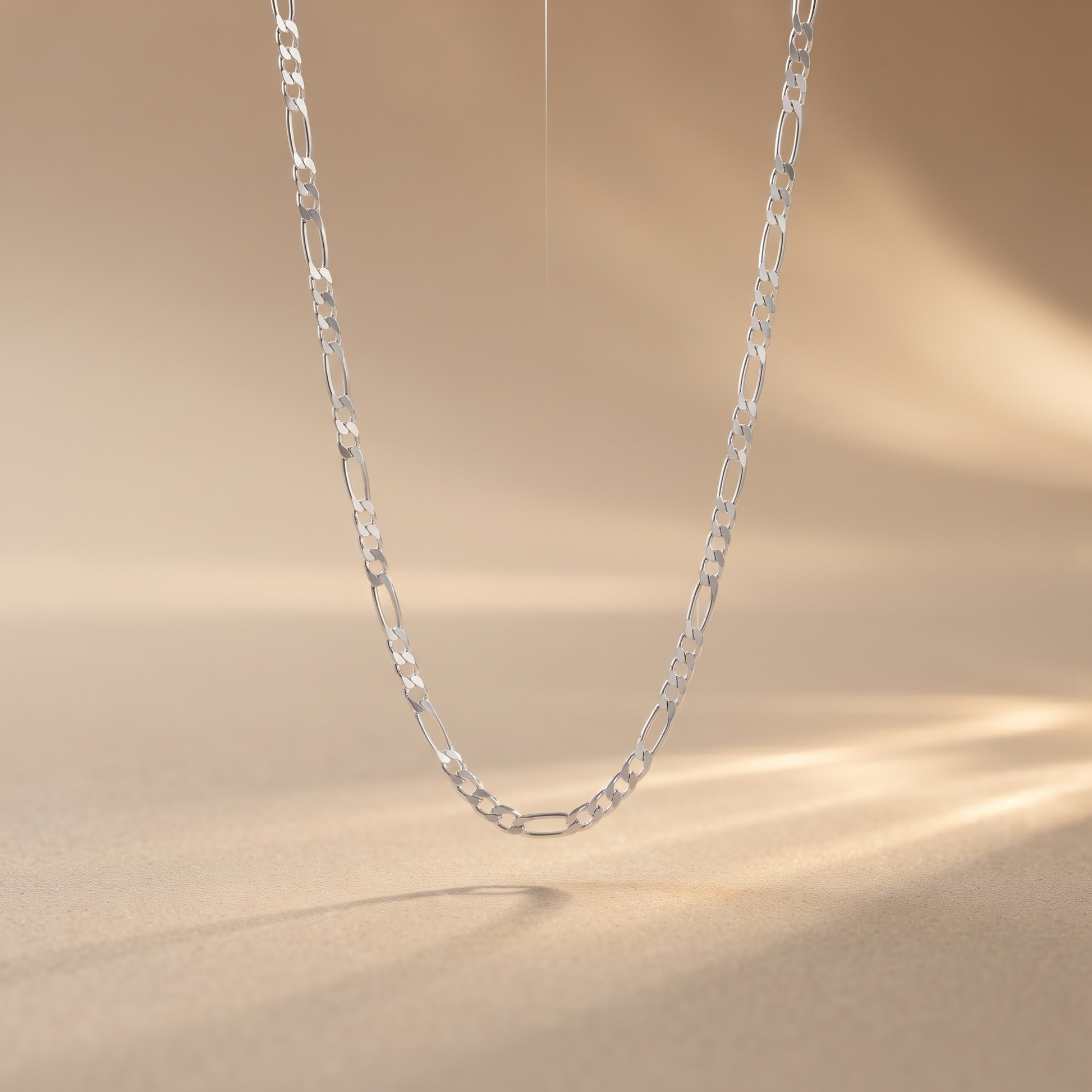 925 silver rhodium-plated chain for women and men from Silvme, around 2.17 g on the scale