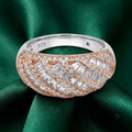 Silvme Matte Finish 925 sterling silver ring for women — close-up detail