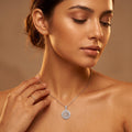Smooth polished silver surface of the Silvme Infinity Pendant Necklace Couple Love Gift, premium 925 sterling silver