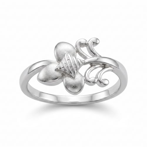 Silvme Peacock Tail Statement 925 sterling silver ring for women — top view