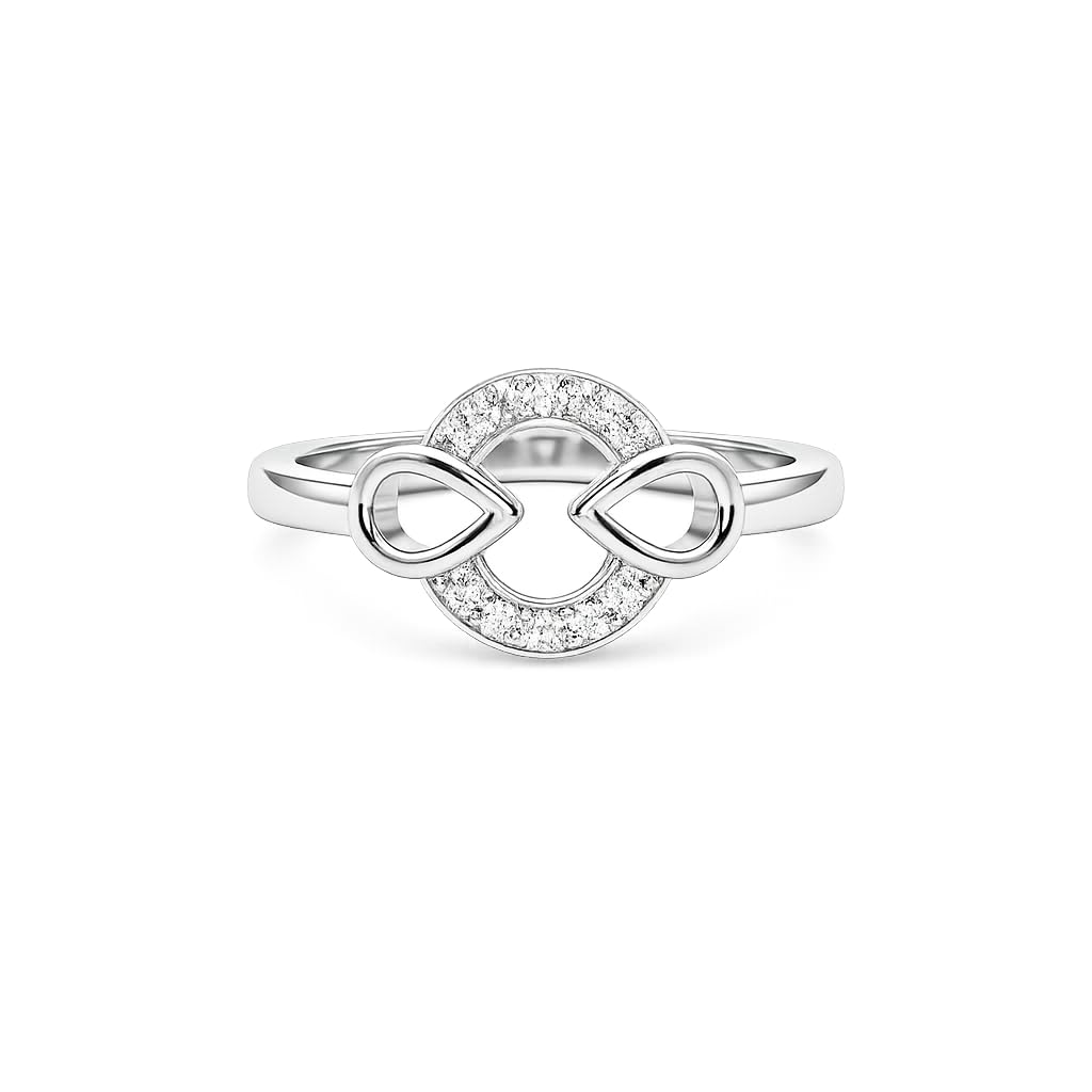 Silvme Feather Quill Bohemian 925 sterling silver ring for women — front view on white background