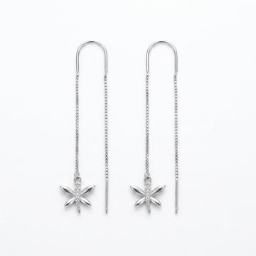 Dragonfly Charm Threader Earrings, front product view