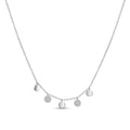925 sterling silver Multi Disc Pendant Necklace by Silvme, an elegant accessory for her, minimal modern styling