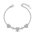 Silvme Wave Pattern Bracelet, crafted in 925 sterling silver for women, minimal modern styling