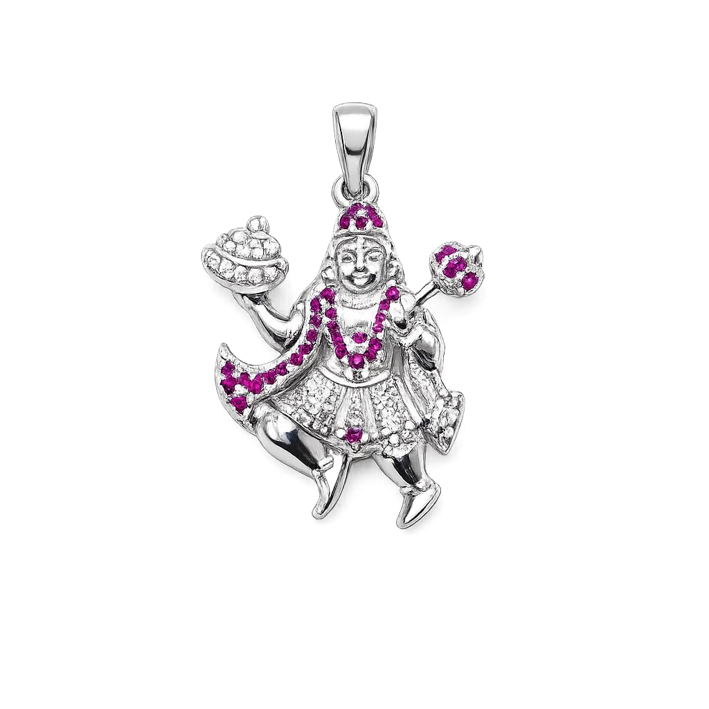 925 sterling silver Shri Hanuman Pendant by Silvme, an elegant accessory for her, a gift-worthy silver piece