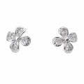 Four-Petal Clover Stud Earrings, front product view