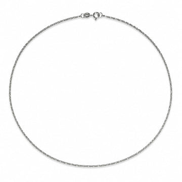 Silvme 925 sterling silver rhodium-plated chain for women and men, approx. 5.05 g