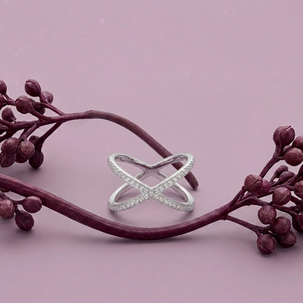 Silvme Coin-Inspired 925 sterling silver ring for women — front view on white background