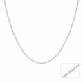 Silvme 925 sterling silver box link chain for women and men, approx. 6.06 g, sterling silver throughout