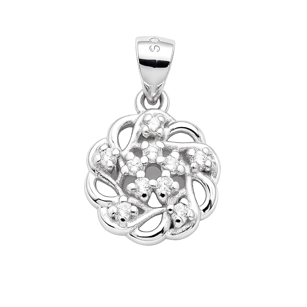 925 sterling silver Artistic Pendant Necklace Creative Gift by Silvme, an elegant accessory for her