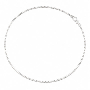 Silvme 925 silver box link neck chain, approx. 6.09 g, solid silver, not plated, sterling silver throughout