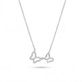 925 sterling silver Double Butterfly Pendant Necklace by Silvme, an elegant accessory for her