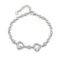 925 sterling silver Star Cluster Bracelet by Silvme, an elegant accessory for her, minimal modern styling