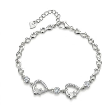 925 sterling silver Star Cluster Bracelet by Silvme, an elegant accessory for her, minimal modern styling