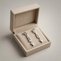 Art Deco Geometric Trapezoid Drop Earrings, additional product view 3