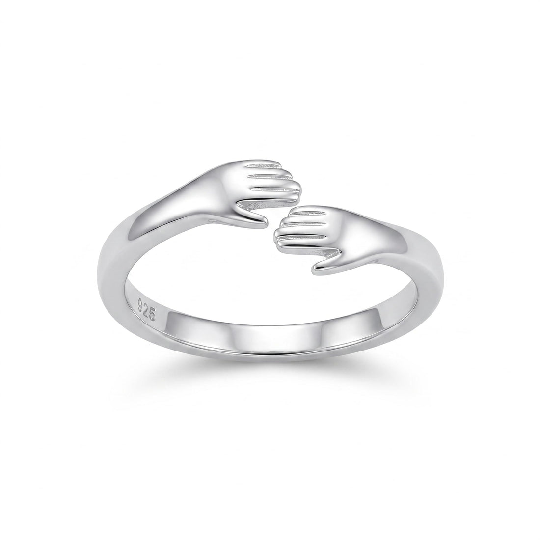 Silvme Graduation Gift 925 sterling silver ring for women — front view on white background