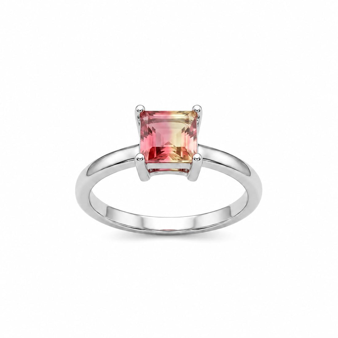 Silvme Herringbone Chevron 925 sterling silver ring for women — top view