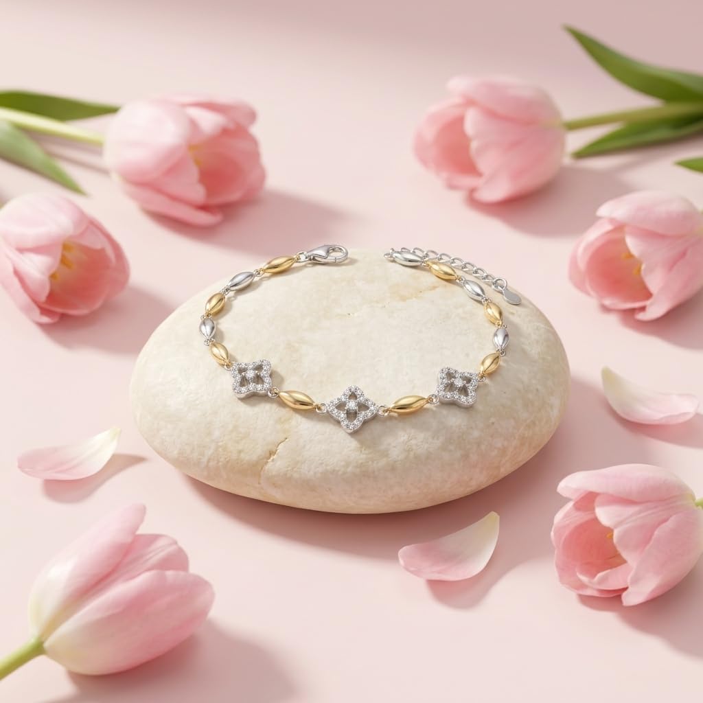 925 silver Box Chain Bracelet by Silvme, well suited as an anniversary gift for women, refined silver accessory
