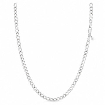 Silvme 925 Sterling Silver Cuban Chain, 22 Inch, Approx. 26.21 g, for Men