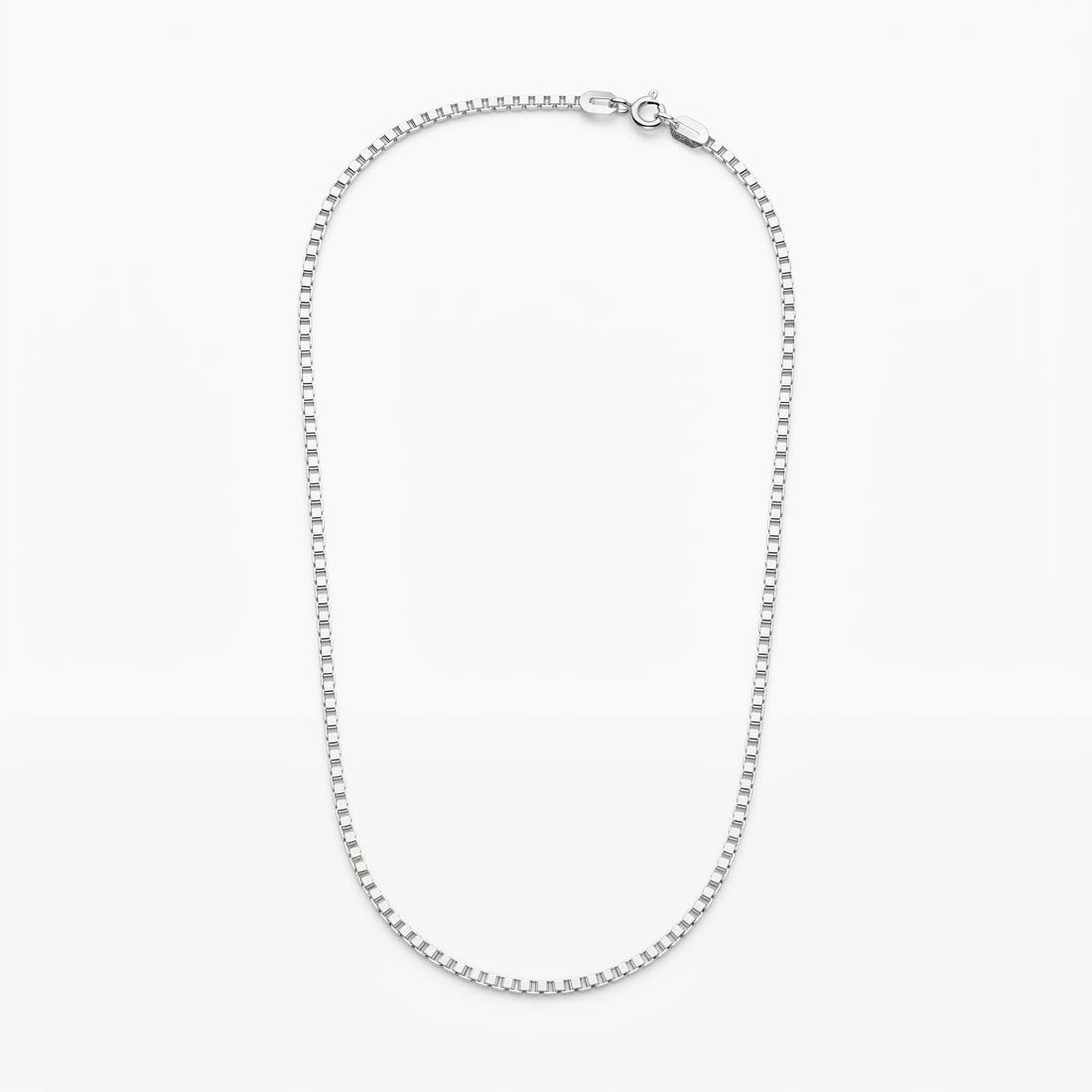 Sterling silver box link chain by Silvme, made for women and men, close to 9.6 g in weight